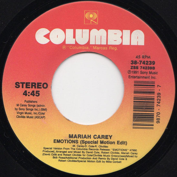 Mariah Carey : Make It Happen (7", Single)