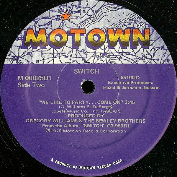 Switch (6) : Best Beat In Town / We Like To Party... Come On (12", Single)