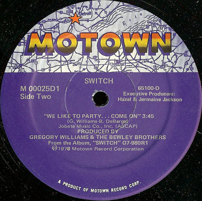 Switch (6) : Best Beat In Town / We Like To Party... Come On (12", Single)