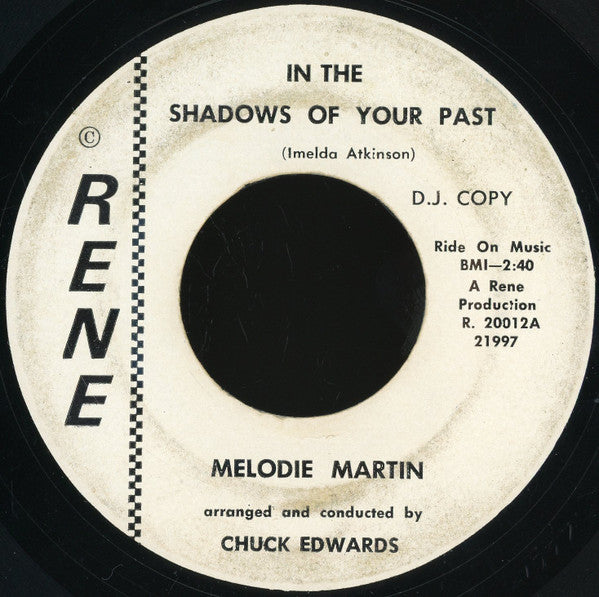 Melodie Martin : In The Shadows Of Your Past (7", Promo)