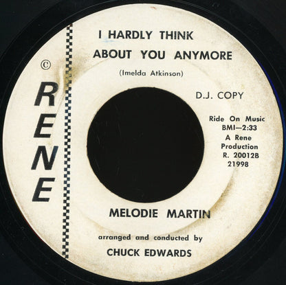 Melodie Martin : In The Shadows Of Your Past (7", Promo)