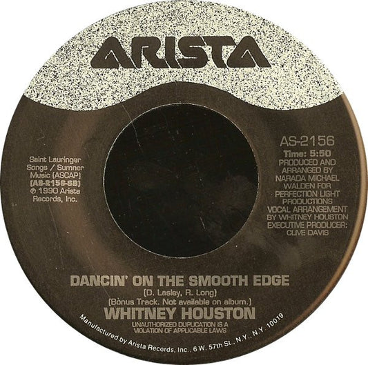 Whitney Houston : All The Man That I Need / Dancin' On The Smooth Edge (7", Single)