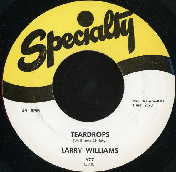 Larry Williams (3) : Give Me Love / Teardrops (7", RE)