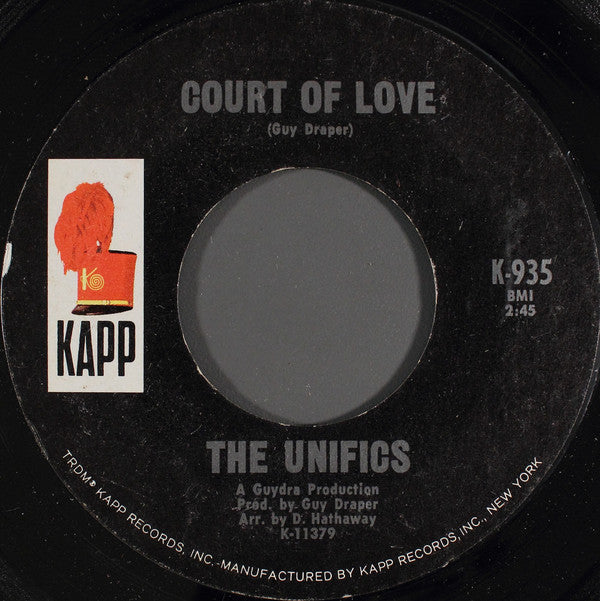 The Unifics : Court Of Love / Which One Should I Choose (7", Single, Styrene, Pit)
