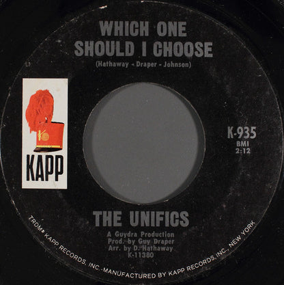 The Unifics : Court Of Love / Which One Should I Choose (7", Single, Styrene, Pit)