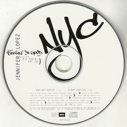 Jennifer Lopez Featuring Big Pun* & Fat Joe : Feelin' So Good (CD, Single)