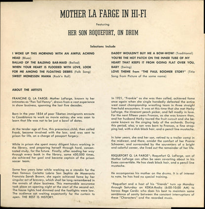 Rege Cordic, Bob Trow, Art Pallan, Bob Tracey (2), Cordic, Inc. : Mother La Farge In Hi-Fi (10", S/Sided)
