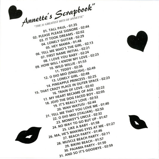Annette (7) : Annette's Scrapbook (CD, Comp)