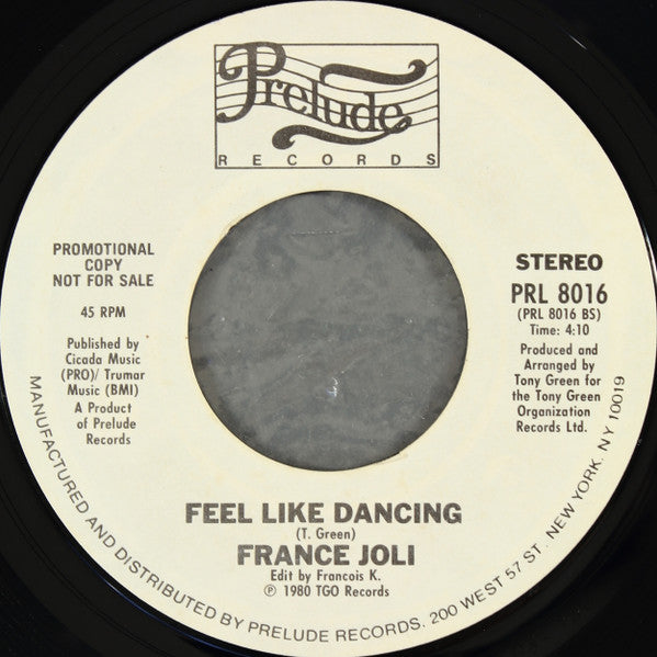 France Joli : The Heart To Break The Heart (7", Promo, Styrene)