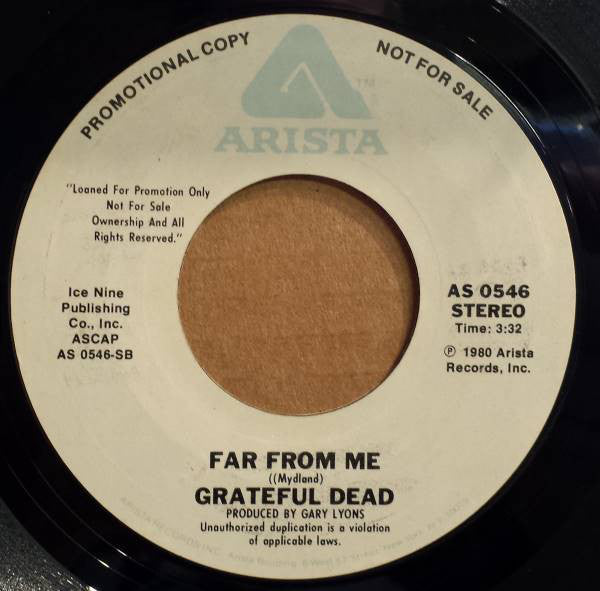 The Grateful Dead : Don't Ease Me In / Far From Me (7", Single, Promo, Styrene)