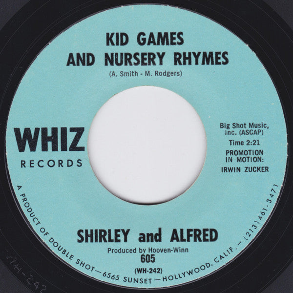 Shirley And Alfred : Kid Games And Nursery Rhymes (7", Styrene, All)