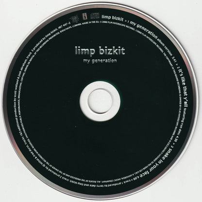 Limp Bizkit : My Generation (CD, Single, CD2)