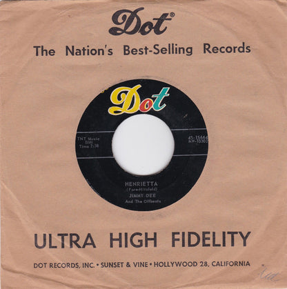Jimmy Dee & The Offbeats : Henrietta / Don't Cry No More (7", Single, Ind)