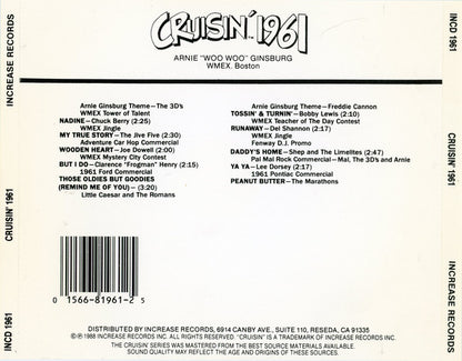 Various : Cruisin' 1961 - Arnie "Woo Woo" Ginsburg - WMEX, Boston (CD, Comp, Mixed)