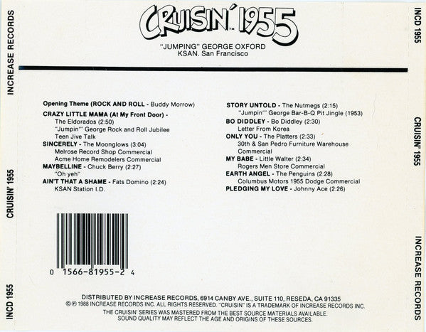 Various : Cruisin' 1955  (CD, Comp)