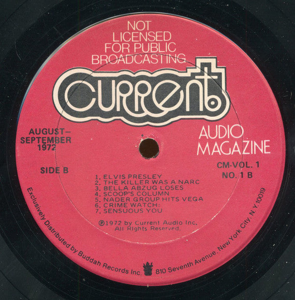 Various : Current Audio Magazine (LP, Son)