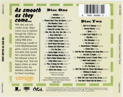 Major Lance : Everybody Loves A Good Time!: The Best Of Major Lance (2xCD, Comp, Mono, RE, RM)