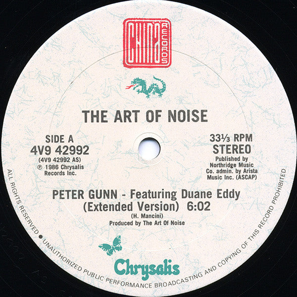The Art Of Noise Featuring Duane Eddy : Peter Gunn (Extended Version) (12", Single, Pit)