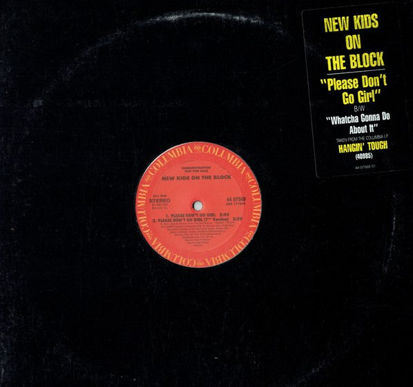 New Kids On The Block : Please Don't Go Girl (12", Single, Promo)