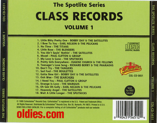 Various : Spotlite On Class Records, Volume 1 (CD, Comp)