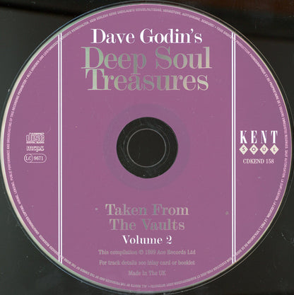 Dave Godin : Deep Soul Treasures (Taken From The Vaults...) (Volume 2) (CD, Comp, Dis)