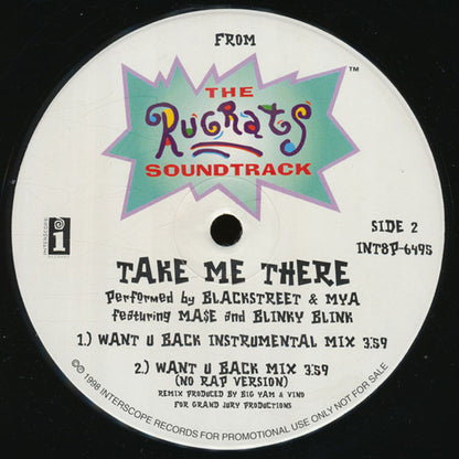 Blackstreet & Mya Featuring Mase And Blinky Blink : Take Me There (12", Promo)