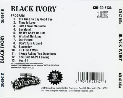 Black Ivory : Don't Turn Around (CD, Comp)
