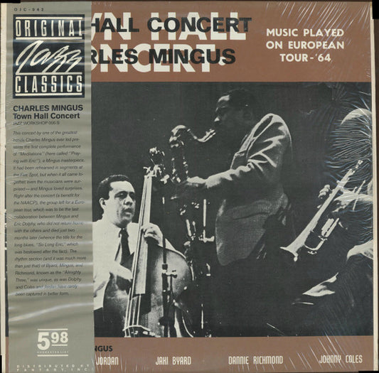 Charles Mingus : Town Hall Concert (LP, Album, RE)