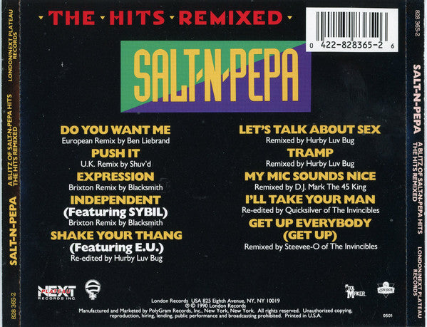 Salt 'N' Pepa : A Blitz Of Salt-N-Pepa Hits - The Hits Remixed (CD, Comp)