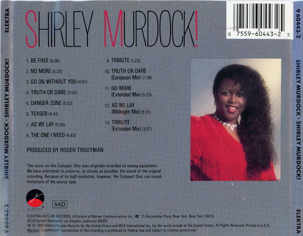 Shirley Murdock : Shirley Murdock! (CD, Album, RE)