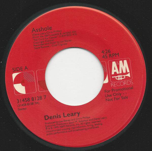 Denis Leary : Asshole (7", Promo)