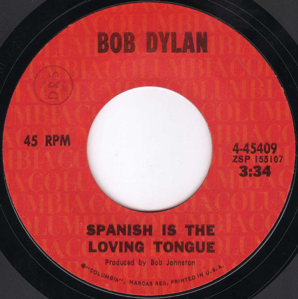 Bob Dylan : Watching The River Flow (7", Single, Styrene, Pit)