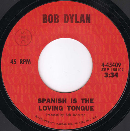 Bob Dylan : Watching The River Flow (7", Single, Styrene, Pit)