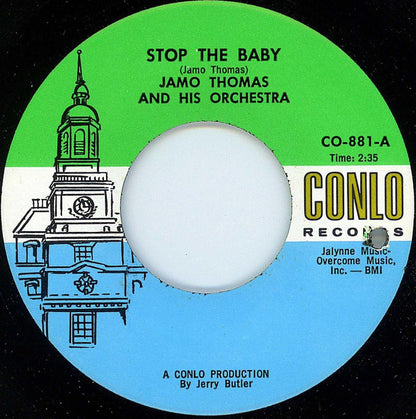Jamo Thomas & His Party Brothers Orchestra : Stop The Baby / Let's Party (7")