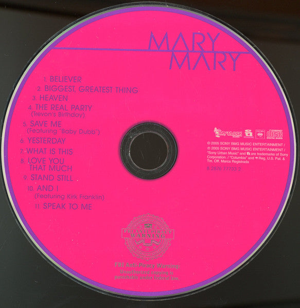 Mary Mary : Mary Mary (CD, Album)