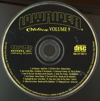 Various : Lowrider Oldies Volume 9 (CD, Album, Comp, RE)