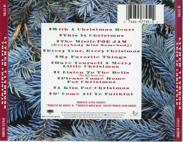 Luther Vandross : This Is Christmas (CD, Album, RE)