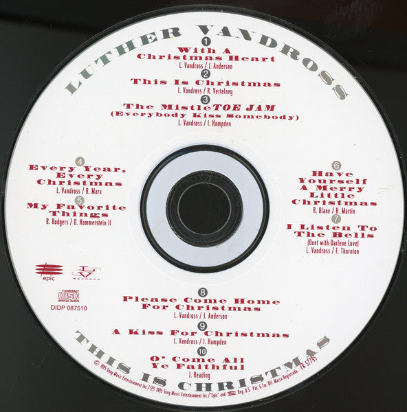 Luther Vandross : This Is Christmas (CD, Album, RE)