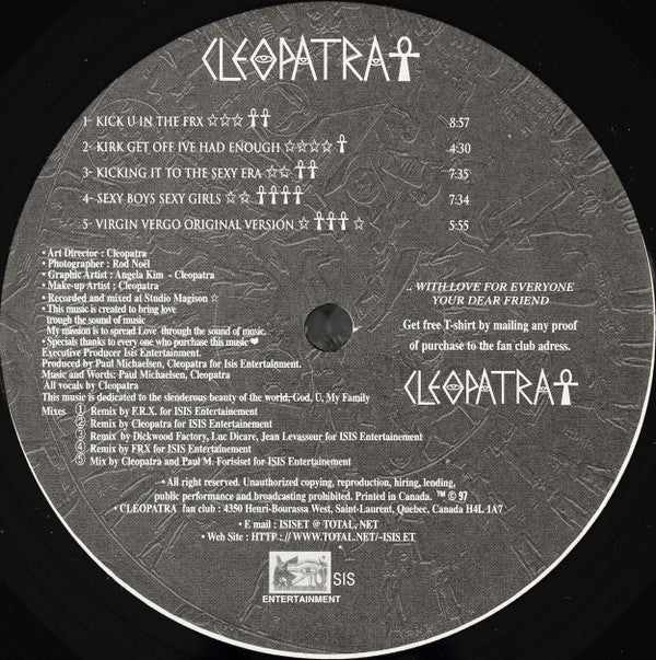 Cleopatra (3) : Kick U Off My House (12")