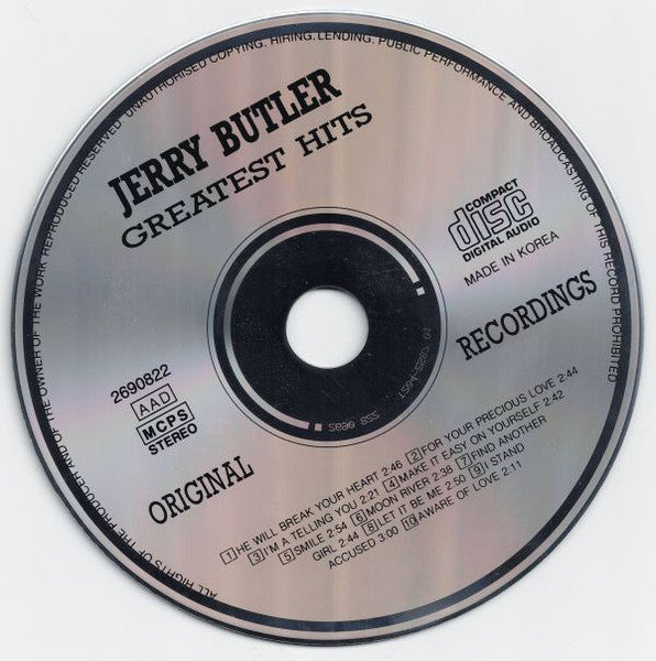 Jerry Butler : Greatest Hits (CD, Comp)
