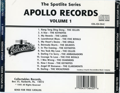 Various : Spotlite On Apollo Records, Volume 1 (CD, Comp)