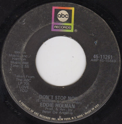 Eddie Holman : Since I Don't Have You (7", Single)