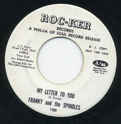 Frankie & The Spindles : (My Girl Is Made Of) Candy (7", Single, Promo)