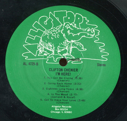 Clifton Chenier And His Red Hot Louisiana Band : I'm Here! (LP, Album)