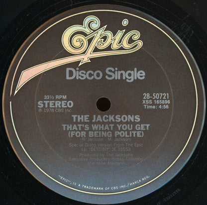 The Jacksons : Shake Your Body (Down To The Ground) (12", Single, Pit)