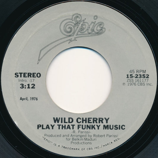 Wild Cherry : Play That Funky Music / Hot To Trot (7")