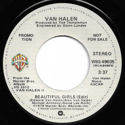Van Halen : Beautiful Girls (7", Mono, Promo)