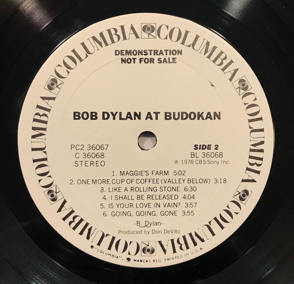 Bob Dylan : Bob Dylan At Budokan (2xLP, Album, Promo, Ter)