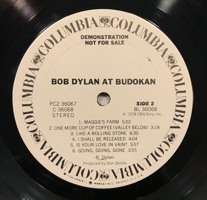 Bob Dylan : Bob Dylan At Budokan (2xLP, Album, Promo, Ter)