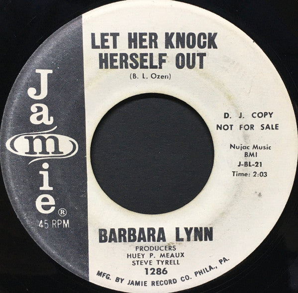 Barbara Lynn : Don't Spread It Around / Let Her Knock Herself Out (7", Promo)